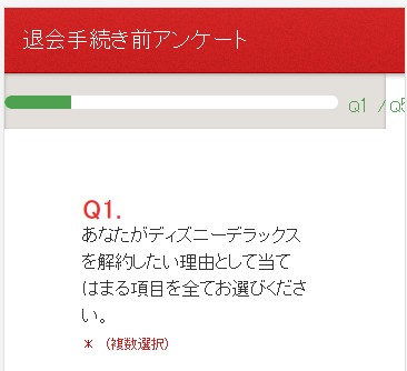 ディズニーデラックス・解約の流れ